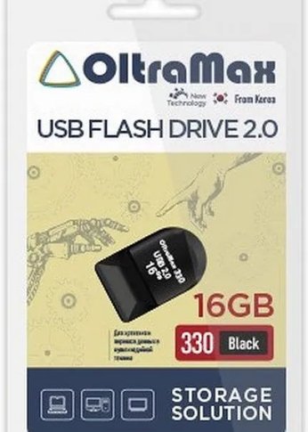 Флеш диск 16GB Oltramax OM-16GB-330-Black