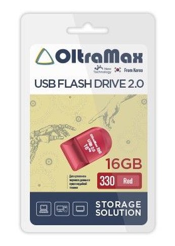 Флеш диск 16GB Oltramax OM-16GB-330-Red