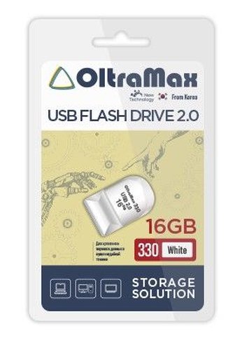 Флеш диск 16GB Oltramax OM-16GB-330-White