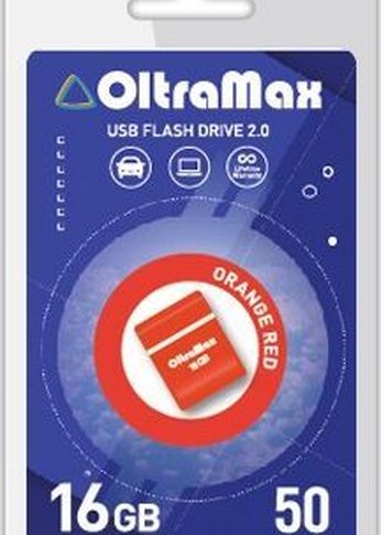 Флеш диск 16GB OLTRAMAX OM-16GB-50-Orange Red 2.0