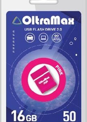 Флеш диск 16GB OLTRAMAX OM-16GB-50-Pink 2.0