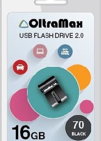 Флеш диск 16GB OLTRAMAX OM-16GB-70-черный