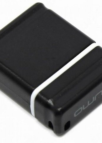 Флеш диск 16Gb Qumo NANO [QM16GUD-NANO-B] Black USB 2.0