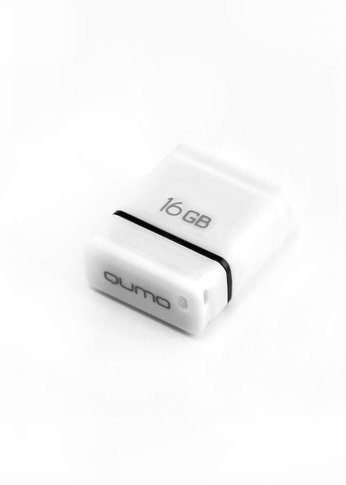 Флеш диск 16Gb Qumo NANO [QM16GUD-NANO-W] White USB 2.0