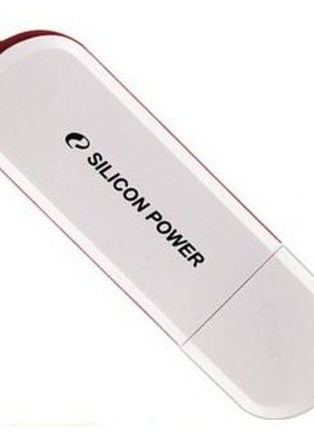 Флеш диск 16Gb Silicon Power 16Gb LuxMini 320 SP016GBUF2320V1W USB2.0 белый