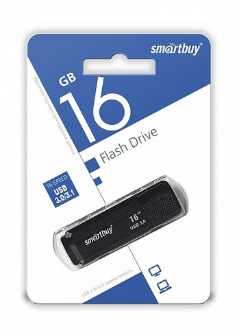 Флеш диск 16Gb Smartbuy Dock SB16GBDK-K3 USB2.0 черный