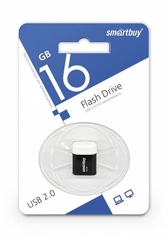 Флеш диск 16Gb Smartbuy Lara SB16GBLARA-K USB2.0 черный