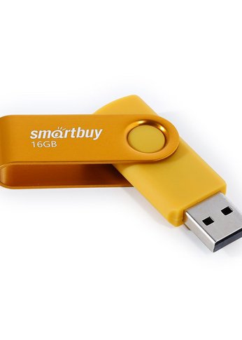 Флеш диск 16GB Smartbuy (SB016GB2TWY) UFD 2.0 016GB Twist Yellow желтый