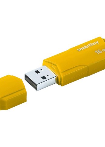 Флеш диск 16GB Smartbuy (SB16GBCLU-Y) UFD 2.0 016GB CLUE Yellow