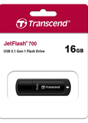 Флеш диск 16Gb Transcend Jetflash 700 TS16GJF700 USB3.0 черный