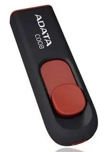Флеш диск 32Gb A-Data Classic C008 AC008-32G-RKD USB2.0 красный/черный