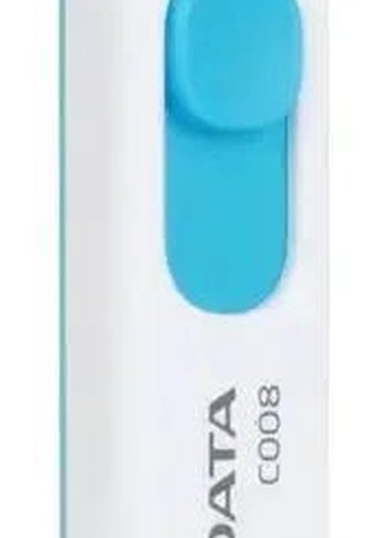 Флеш диск 32Gb A-Data Classic C008 AC008-32G-RWE USB2.0 белый/синий