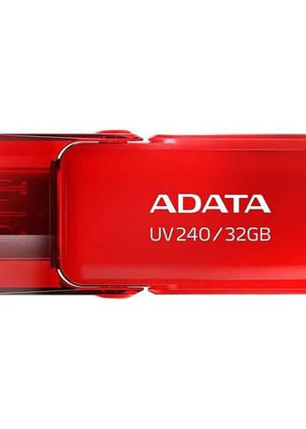 Флеш диск 32Gb A-Data UV240 AUV240-32G-RRD USB2.0 красный