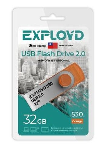 Флеш диск 32GB Exployd 530 оранжевый (EX0530-O)