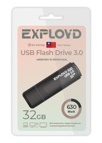 Флеш диск 32GB Exployd EX-32GB-630-Black USB 3.0