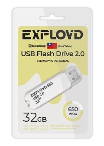 Флеш диск 32GB Exployd EX-32GB-650-White