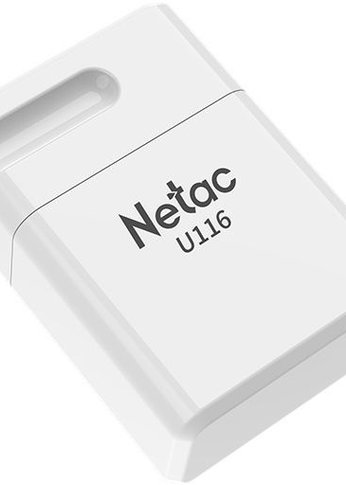 Флеш диск 32Gb Netac U116 NT03U116N-032G-30WH USB3.0 белый