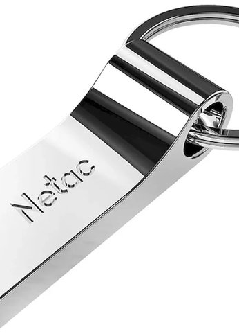 Флеш диск 32Gb Netac U275 <NT03U275N-032G-20SL>, USB2.0, с кольцом, металлическая