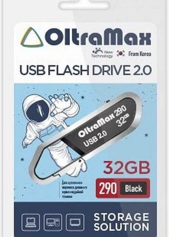 Флеш диск 32GB Oltramax OM-32GB-290-Black