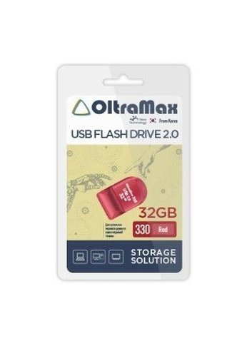 Флеш диск 32GB Oltramax OM-32GB-330-Red