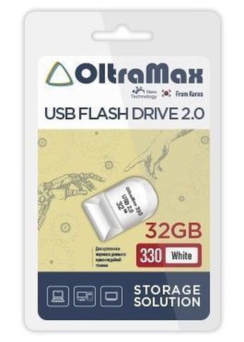 Флеш диск 32GB Oltramax OM-32GB-330-White