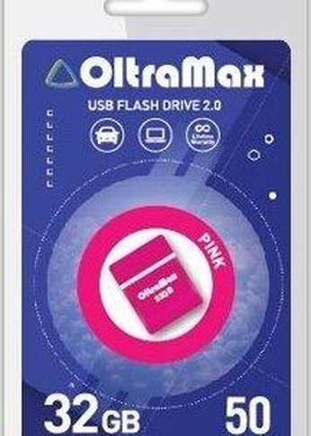 Флеш диск 32GB OLTRAMAX OM-32GB-50-Pink 2.0