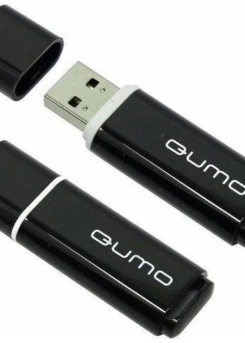 Флеш диск 32Gb Qumo Optiva 02 Black [QM32GUD-OP2-black] USB 2.0