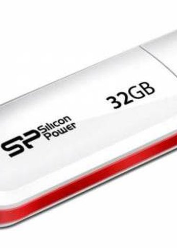 Флеш диск 32Gb Silicon Power 32Gb LuxMini 320 SP032GBUF2320V1W USB2.0 белый