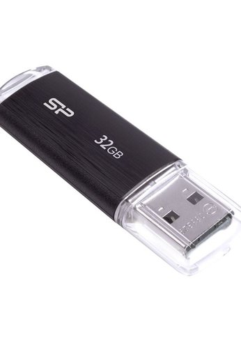 Флеш диск 32Gb Silicon Power 32Gb Ultima U02 SP032GBUF2U02V1K USB2.0 черный