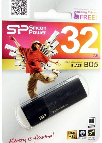 Флеш диск 32Gb Silicon Power Blaze B05 USB 3.2 Черный