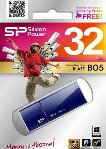 Флеш диск 32Gb Silicon Power Blaze B05 USB 3.2 Синий