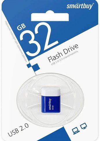 Флеш диск 32Gb Smartbuy Lara SB32GBLARA-B USB2.0 синий