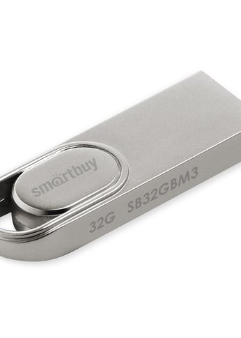 Флеш диск 32GB Smartbuy (SB32GBM3) UFD 2.0 032GB M3 Metal стальной