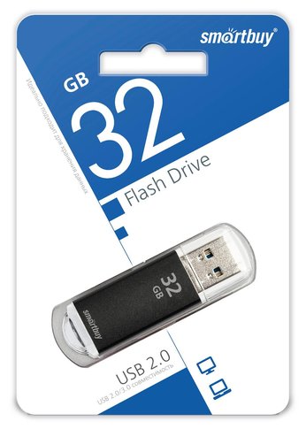 Флеш диск 32Gb Smartbuy V-Cut SB32GBVC-K USB2.0 черный