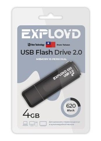 Флеш диск 4GB Exployd EX-4GB-620-Black