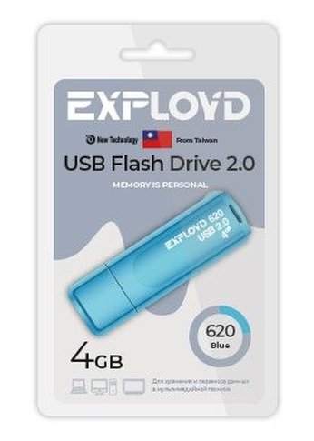 Флеш диск 4GB Exployd EX-4GB-620-Blue