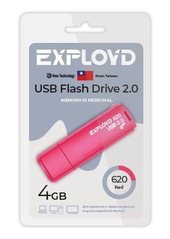 Флеш диск 4GB Exployd EX-4GB-620-Red