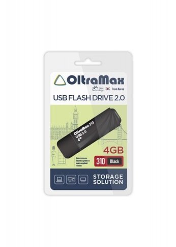 Флеш диск 4GB Oltramax OM-4GB-310-Black