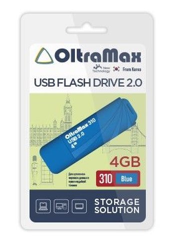 Флеш диск 4GB Oltramax OM-4GB-310-Blue