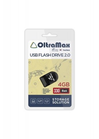 Флеш диск 4GB Oltramax OM-4GB-330-Black