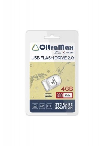 Флеш диск 4GB Oltramax OM-4GB-330-White