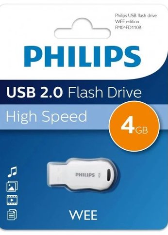 Флеш диск 4GB Philips WEE 2.0 4GB USB 2.0