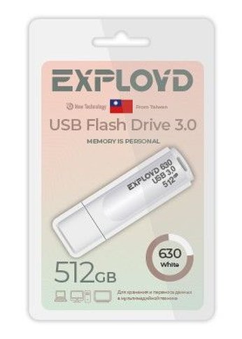 Флеш диск 512GB Exployd EX-512GB-630-White USB 3.0