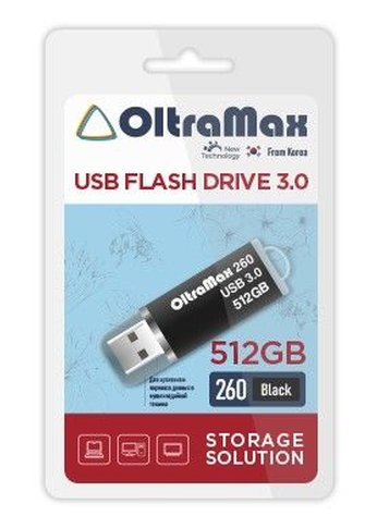 Флеш диск 512GB Oltramax OM-512GB-260-Black USB 3.0