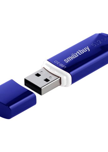 Флеш диск 512GB Smartbuy (SB512GBCRW-B) UFD 3.0/3.1 512 GB Crown Blue