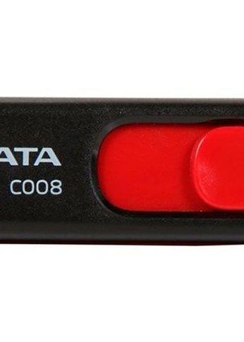 Флеш диск 64Gb A-Data Classic AC008 AC008-64G-RKD USB2.0 красный/черный