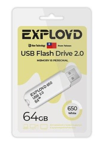 Флеш диск 64GB Exployd EX-64GB-650-White