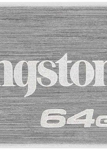 Флеш диск 64Gb Kingston DataTraveler Kyson DTKN/64GB USB3.1 серебристый/черный