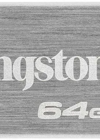 Флеш диск 64Gb Kingston DataTraveler Kyson DTKN/64GB USB3.2 серебристый/черный