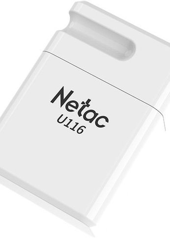 Флеш диск 64Gb Netac U116 NT03U116N-064G-30WH USB3.0 белый